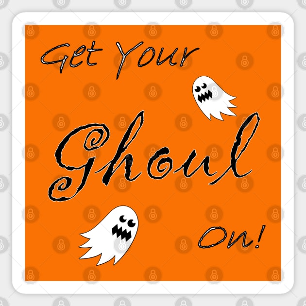 Get Your Ghoul On! Sticker by quingemscreations